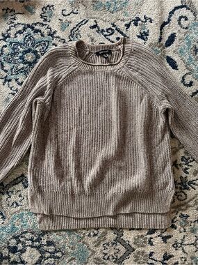 Cozy knit taupe sweater